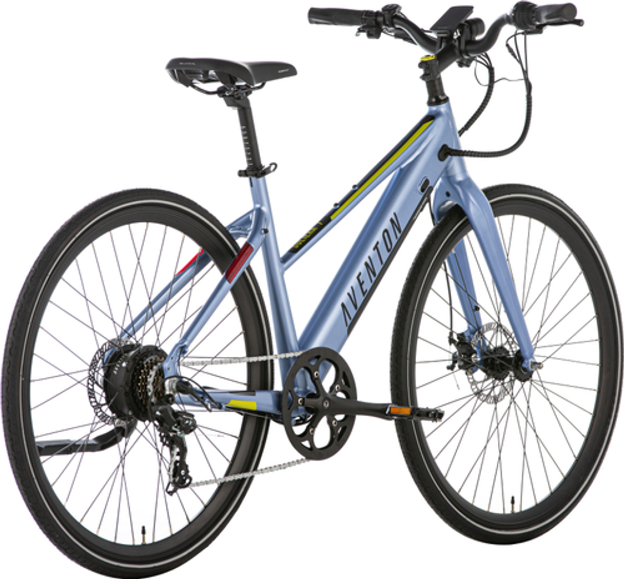 Aventon - Soltera 7-Speed Step-Through Ebike w/ 40 mile Max Operating Range and 20 MPH Max Speed - Medium/Large - Lilac Grey