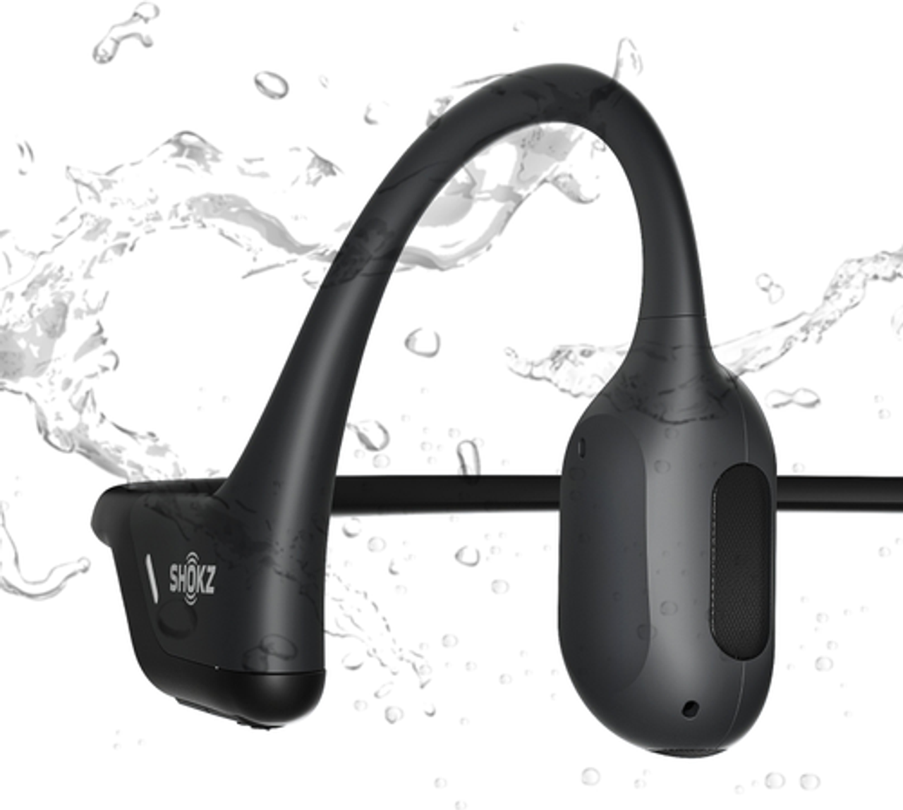 Shokz - OpenRun Pro Premium Bone Conduction Open-Ear Sport Headphones - Black - Black