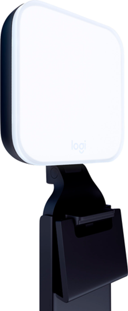 Logitech - Litra Glow Premium LED Streaming Light with TrueSoft, Adjustable mount and Desktop app control for PC/Mac - Black