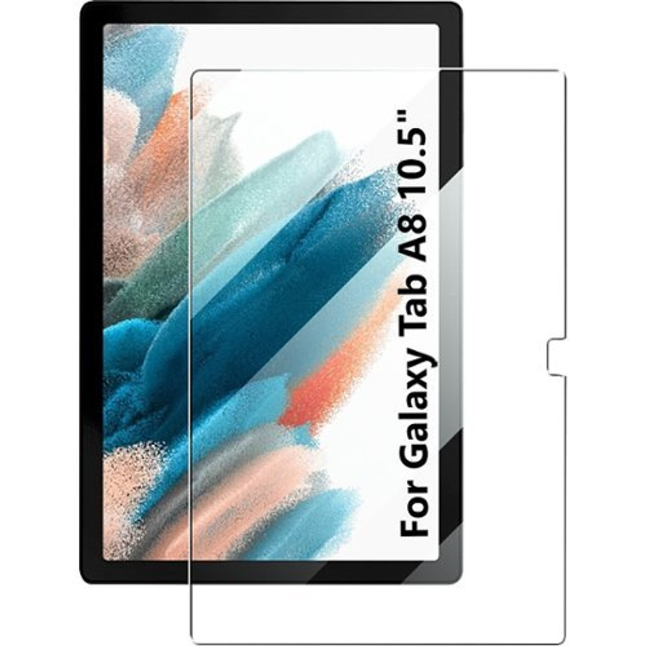 SaharaCase - ZeroDamage Ultra Strong+ Tempered Glass Screen Protector for Samsung Galaxy Tab A8 - Clear