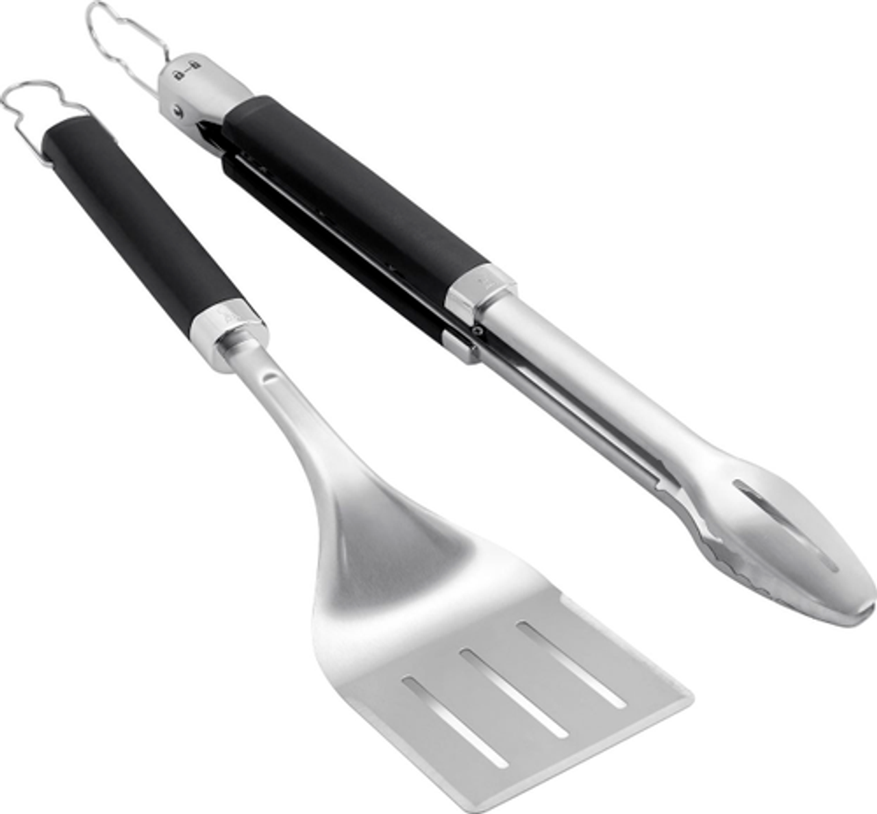 Weber - Precision Grill Tongs & Spatula Set - Black