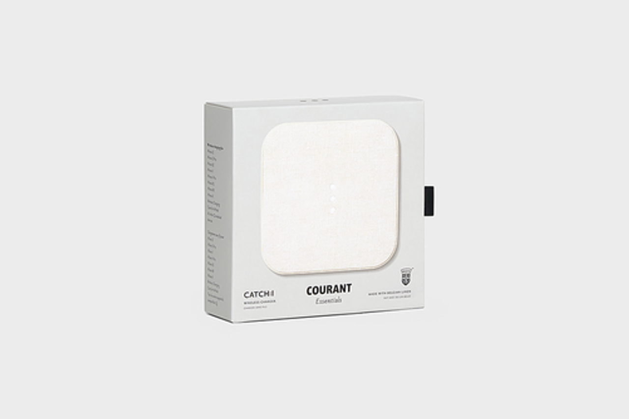 Courant - Essentials CATCH:1 10W Qi-Certified Wireless Charger for iPhone and Android - Natural