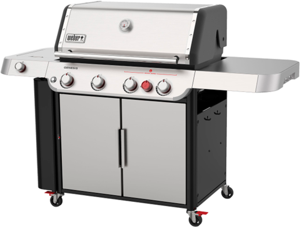 Weber - Genesis S-435 4-Burner Propane Gas Grill - Stainless Steel