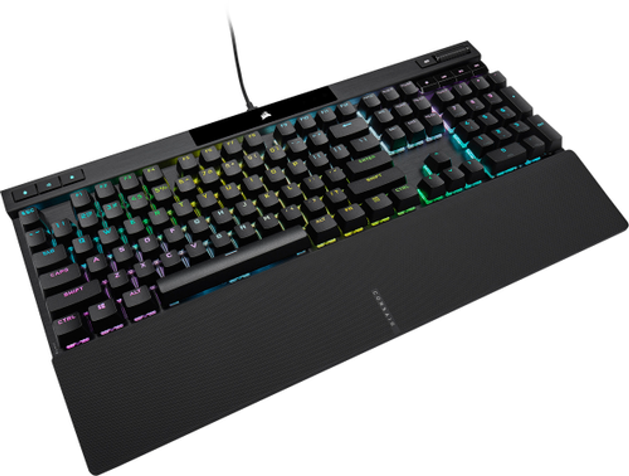 CORSAIR - K70 RGB PRO Full-size Wired Mechanical Cherry MX Speed Linear Switch Gaming Keyboard with PBT Double-Shot Keycaps - Black