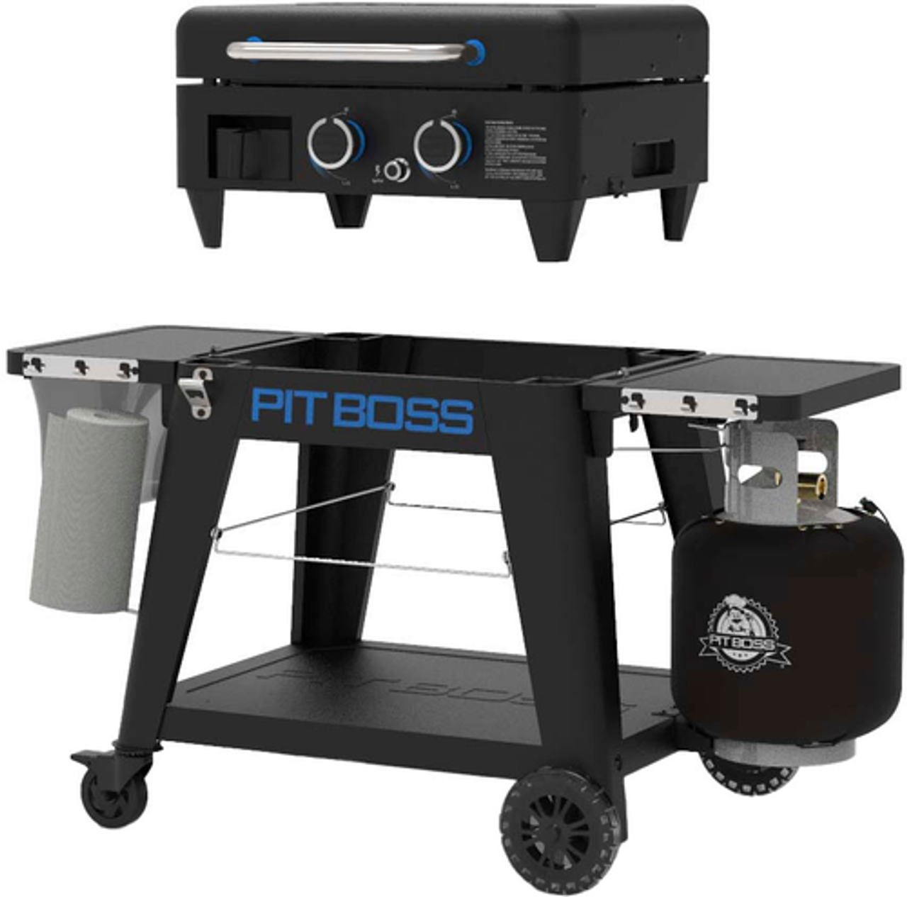 Pit Boss - Ultimate 2 Burner Gas Griddle - Black