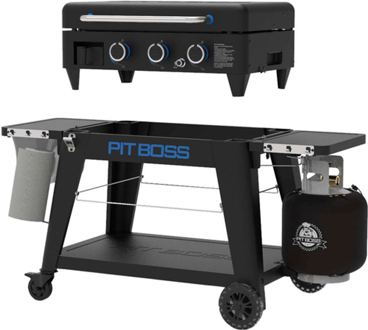 Pit Boss - Ultimate 3 Burner Gas Griddle - Black