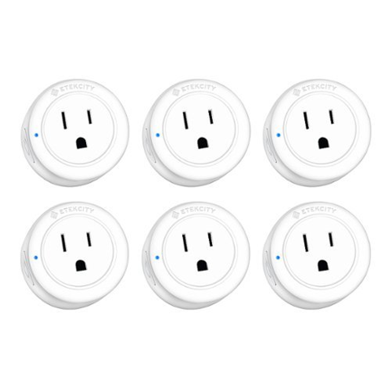 Etekcity Voltson Mini Smart WiFi Outlet Plug (10A) 6pk - White