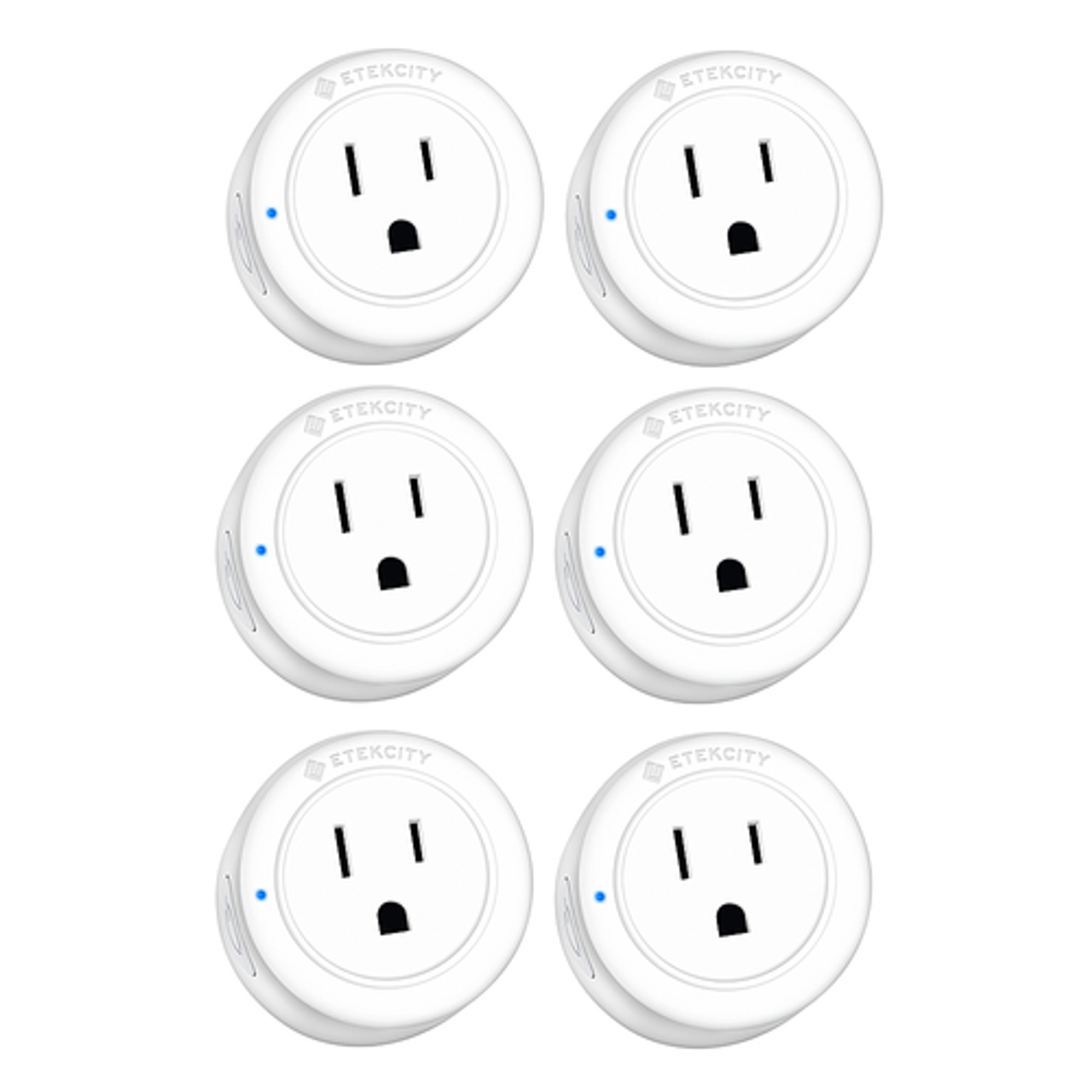 Etekcity Voltson Mini Smart WiFi Outlet Plug (10A) 6pk - White