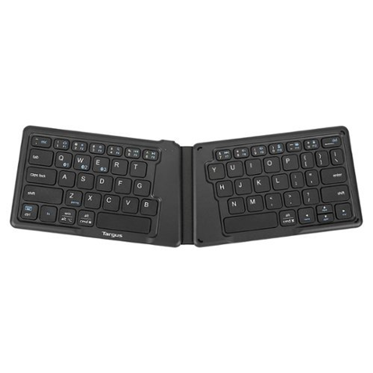 Targus - Ergonomic Foldable Bluetooth Antimicrobial Keyboard - Black