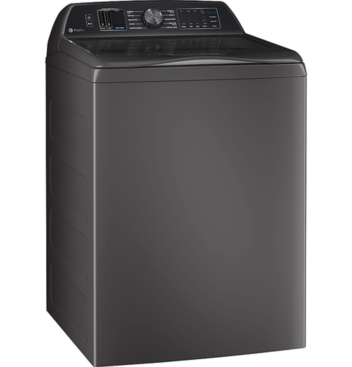 GE Profile 5.4  cu. ft. Capacity Washer with Smarter Wash Technology and FlexDispense - Diamond gray