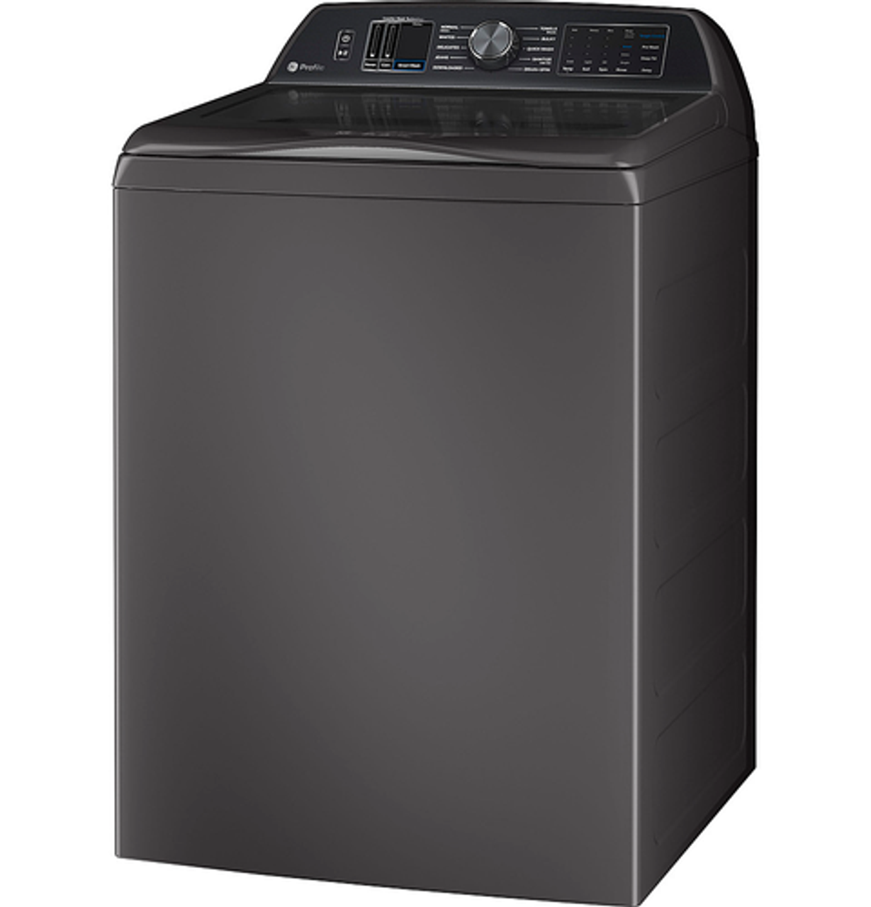 GE Profile 5.4  cu. ft. Capacity Washer with Smarter Wash Technology and FlexDispense - Diamond gray