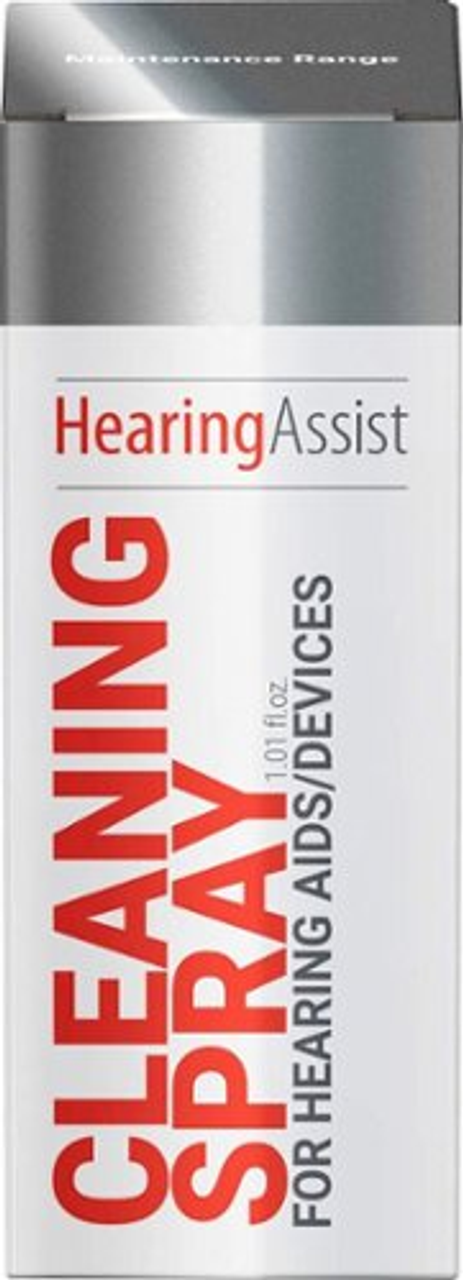 Hearing Assist Cleaning Spray for Hearing Aids/Devices, 1.01 fl oz - White