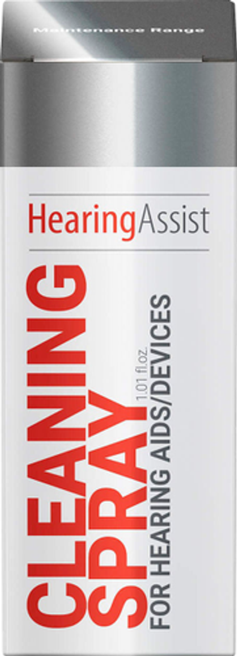 Hearing Assist Cleaning Spray for Hearing Aids/Devices, 1.01 fl oz - White