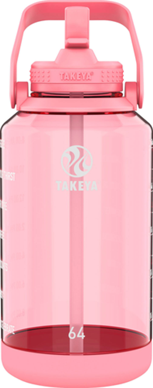 Takeya - Tritan 64oz Straw Motivational - Flutter Pink