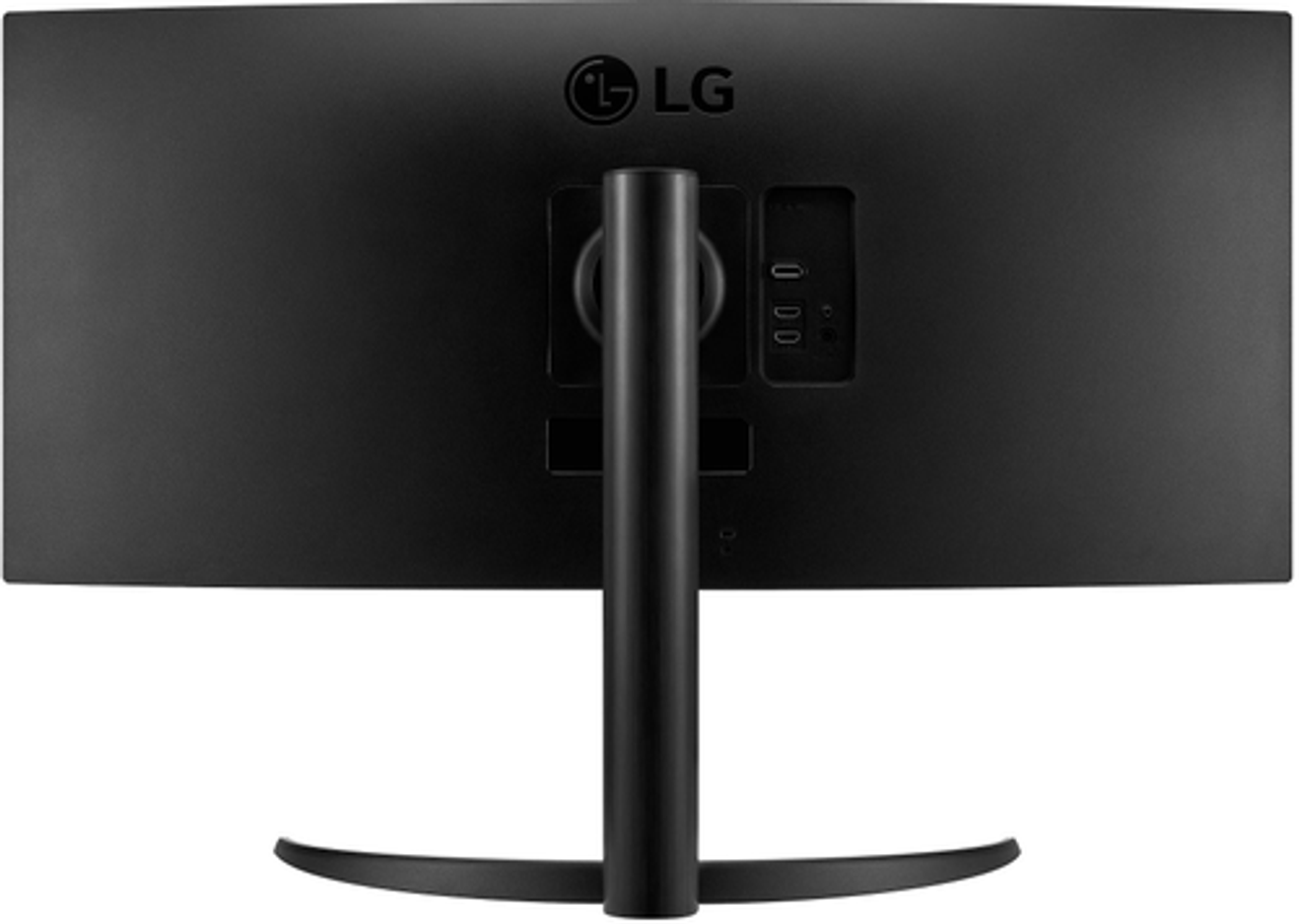 LG - 34” Curved UltraWide QHD HDR FreeSync Premium Monitor - Black - Black