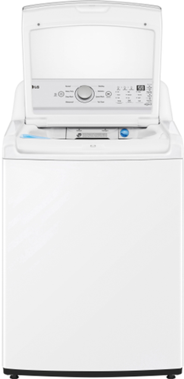 LG - 4.8 cu ft Top Load Washer with 4 Way Agitator and TurboDrum - White