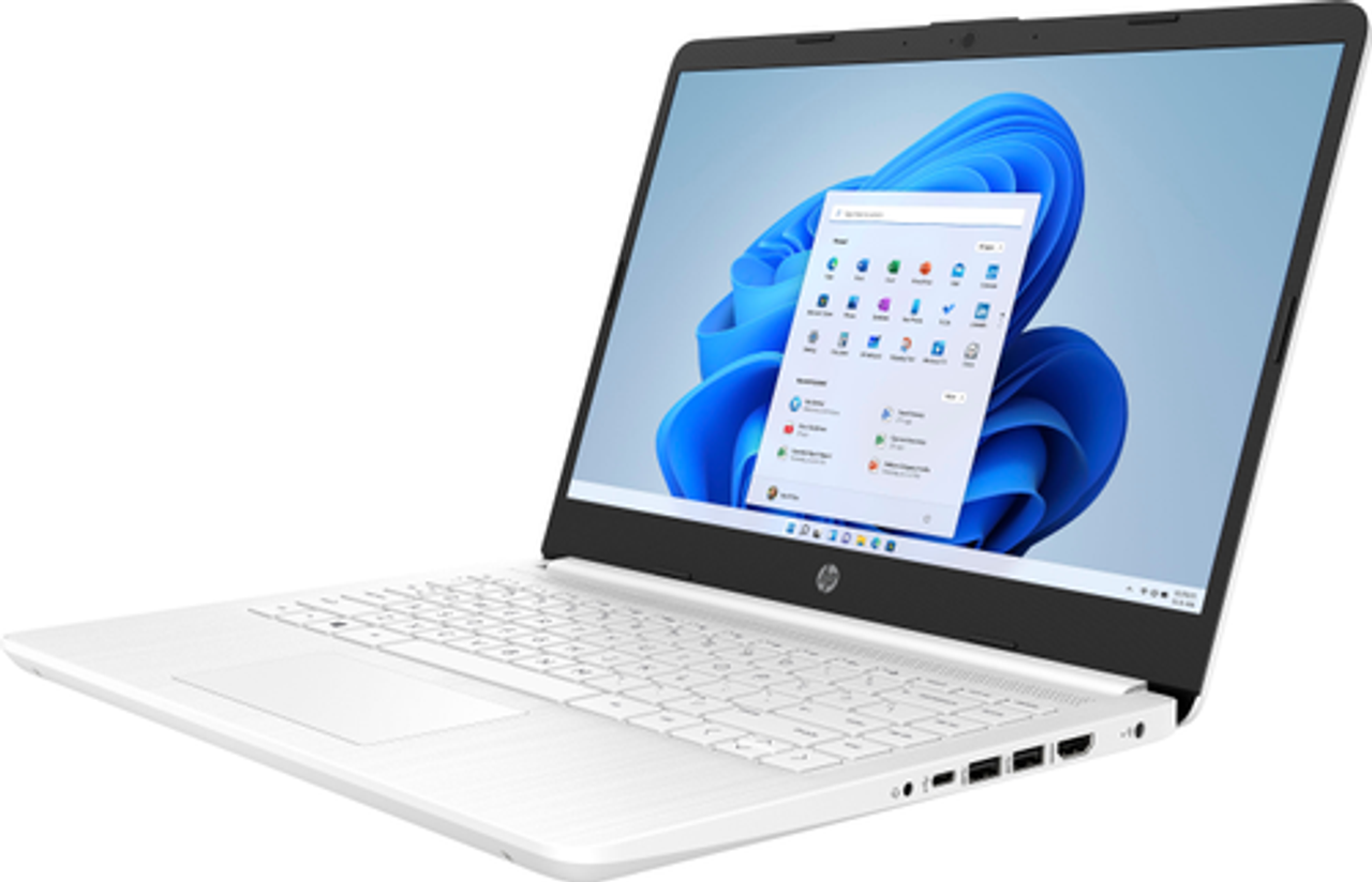 HP - 14" Laptop - Intel Celeron - 4GB Memory - 64GB eMMC - Snowflake White