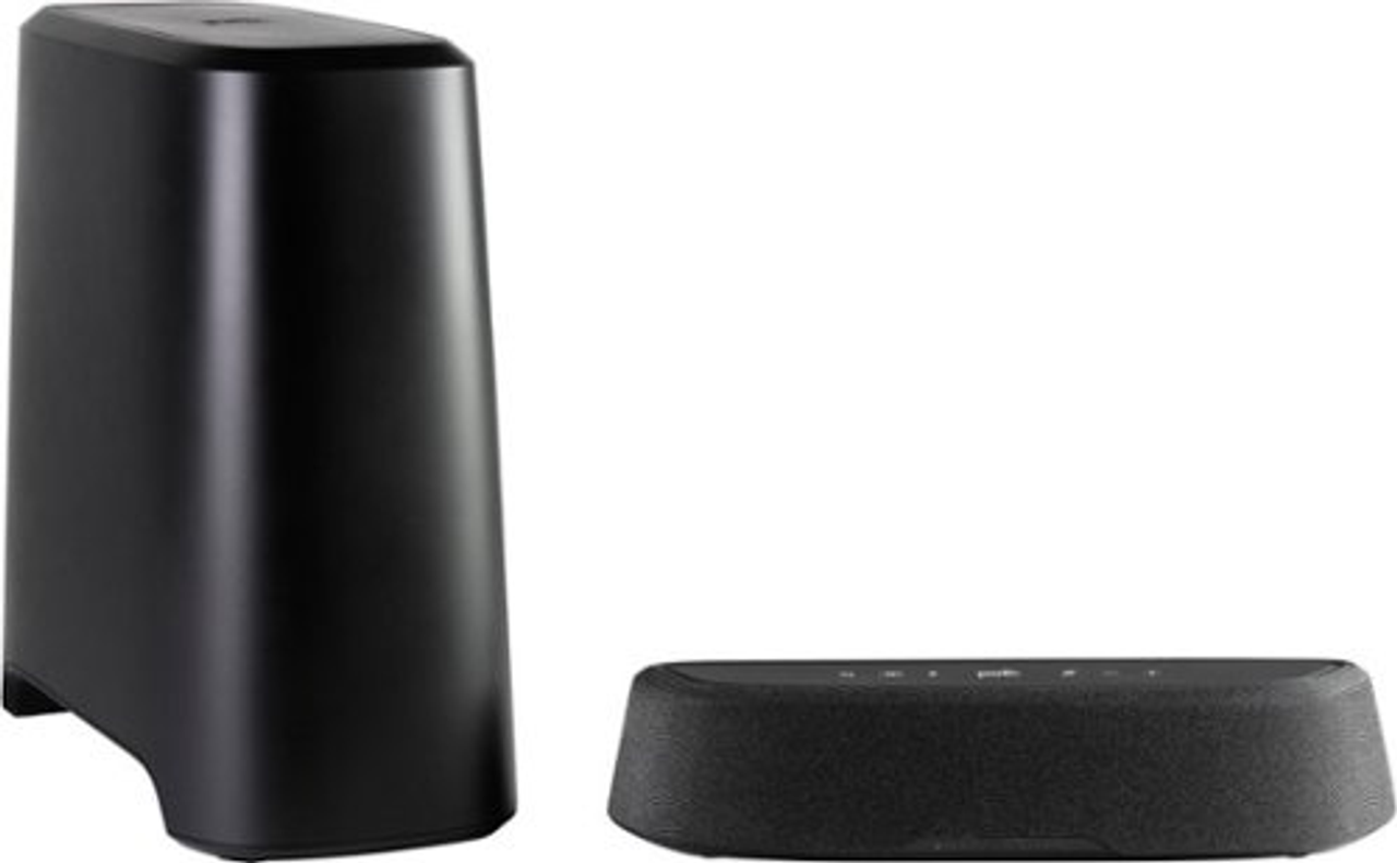 Polk Audio - Soundbar with Wireless Subwoofer - Black