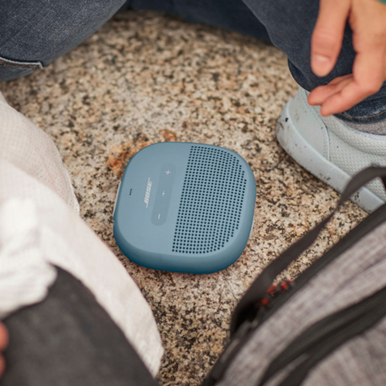 Bose - SoundLink Micro Portable Waterproof Bluetooth Speaker - Stone Blue
