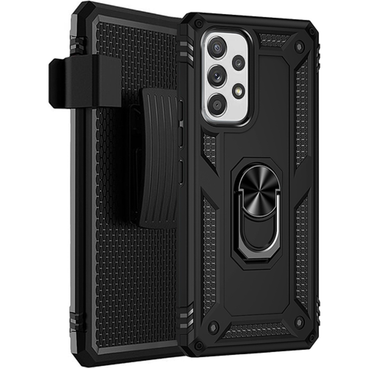 SaharaCase - Military Kickstand Case for Samsung Galaxy A53 5G - Black