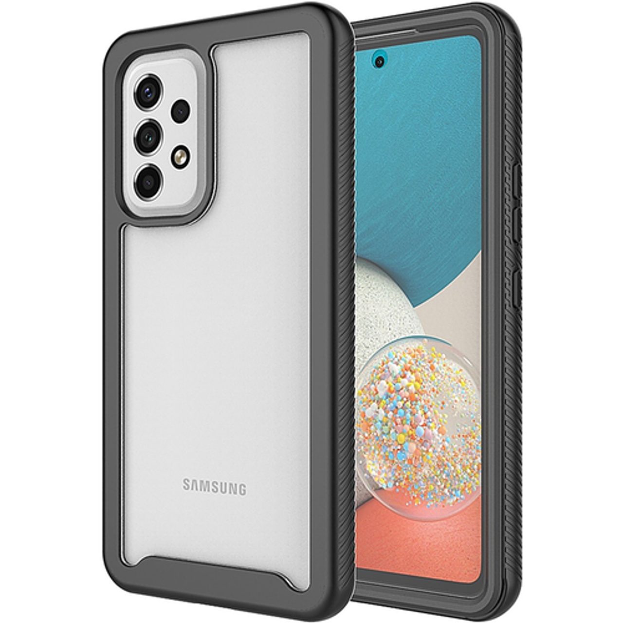 SaharaCase - GRIP Series Case for Samsung Galaxy A53 5G - Black/Clear