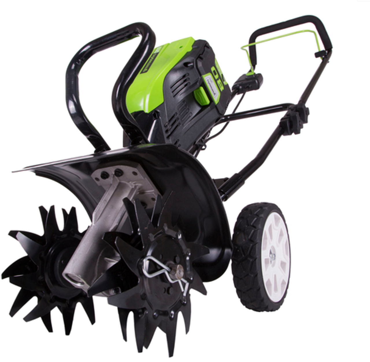 Greenworks - Pro 80V 10 in. Cultivator with 2Ah Battery and Charger - Black