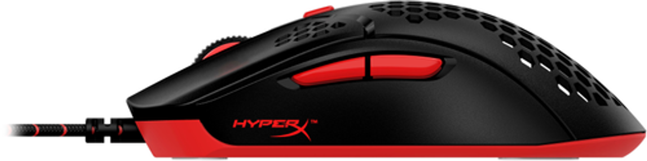 HyperX - Pulsefire Haste Wired Optical Gaming Mouse with RGB Lighting - Black and red