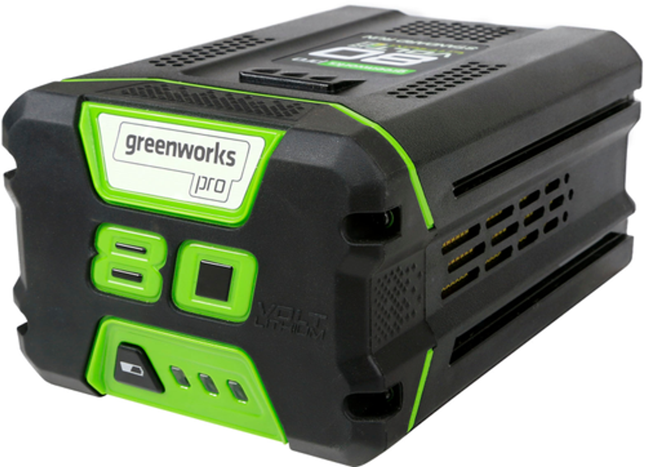 Greenworks - 80-Volt 2.0 Ah Lithium-Ion Battery - Green
