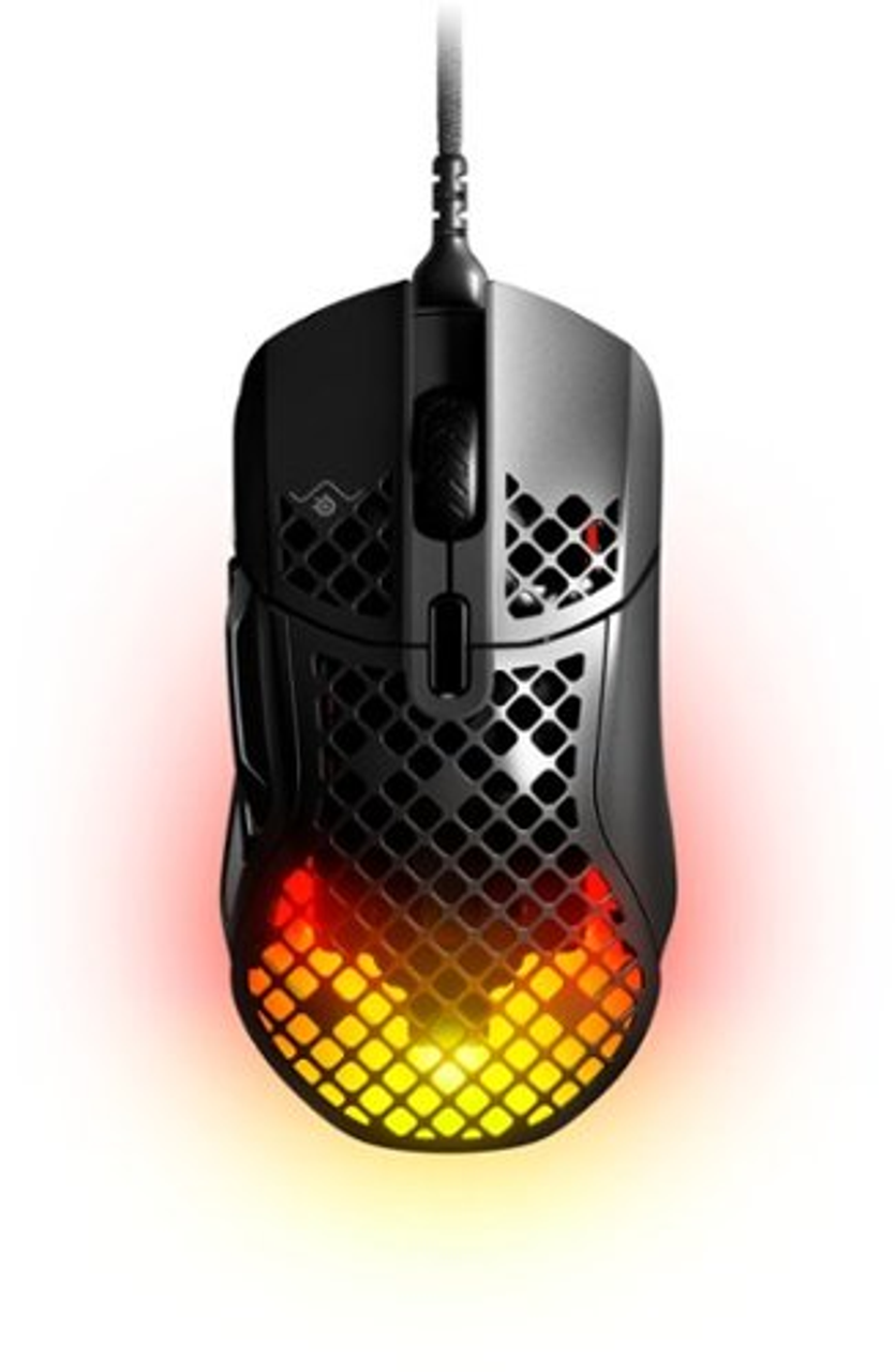 SteelSeries - Aerox 5 Wired Optical Gaming Mouse with Ultra Lightweight Design - Black