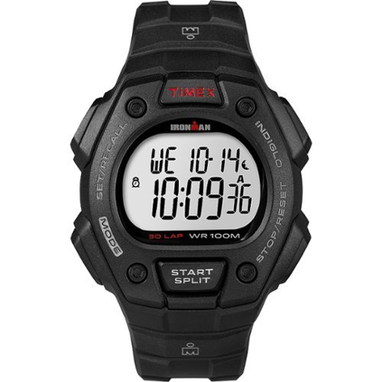 TIMEX Men's IRONMAN Classic 30 38mm Watch - Black/Red Accent