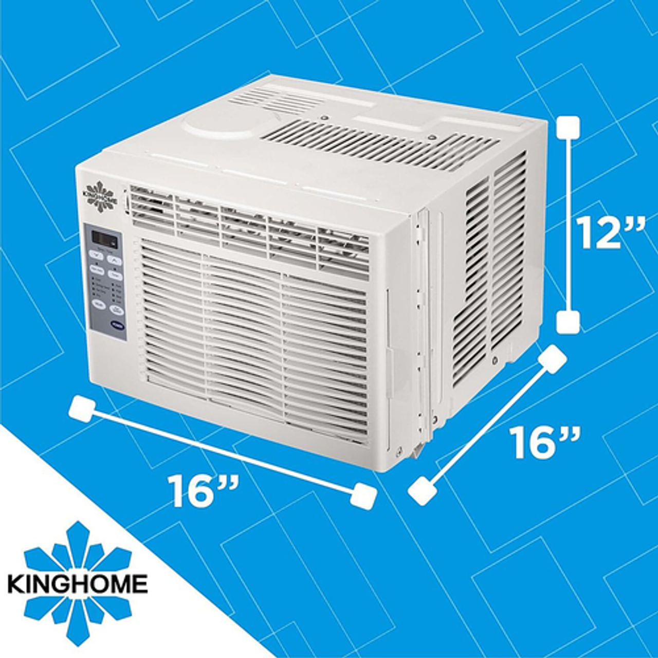 KingHome - Energy Star 5,000 BTU Window Air Conditioner with Electronic Controls and Remote - White