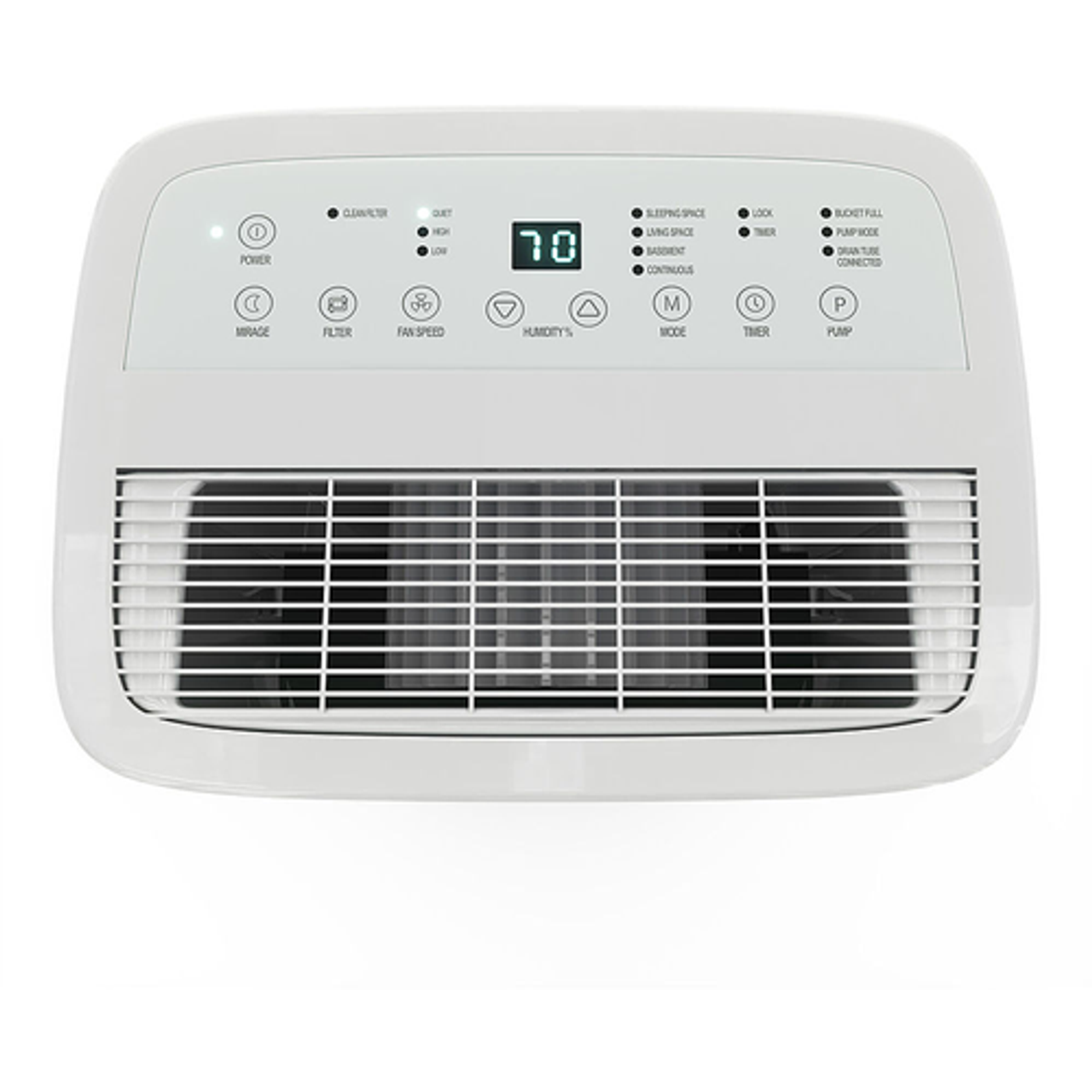 Freonic - 35 Pint Dehumidifier | LED Display | Auto Shut-Off | Bathroom, Basement, Bedroom, and Rooms up to 3,000 Sq. Ft. - White