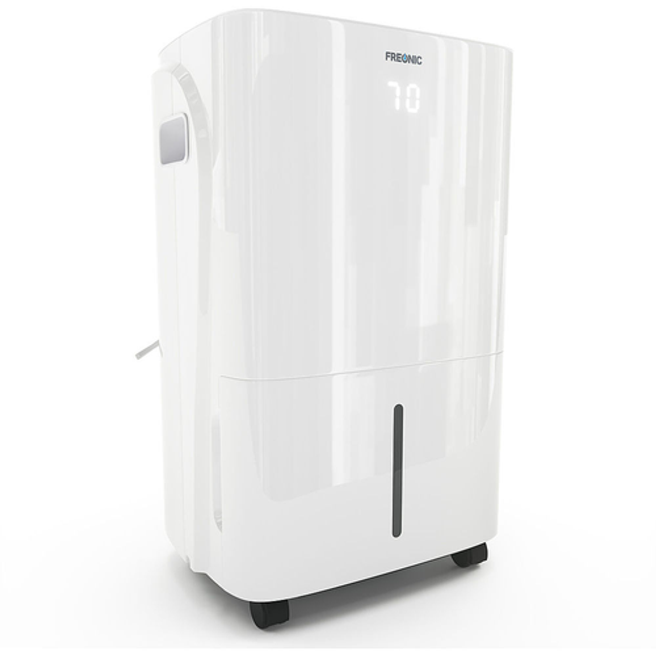 Freonic - 50 Pint Dehumidifier with Built-In Pump | LED Display | Bathroom, Basement, Bedroom, and Rooms up to 4,500 Sq. Ft. - White