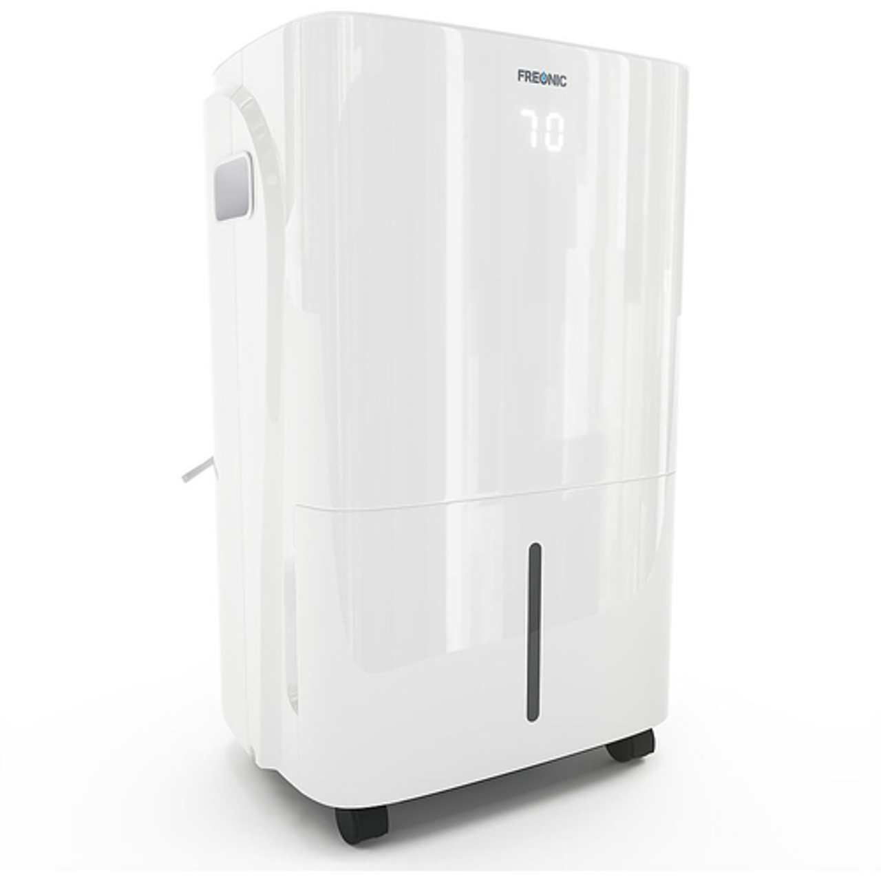 Freonic - 50 Pint Dehumidifier | LED Display | Auto Shut-Off | Bathroom, Basement, Bedroom, and Rooms up to 4,500 Sq. Ft. - White