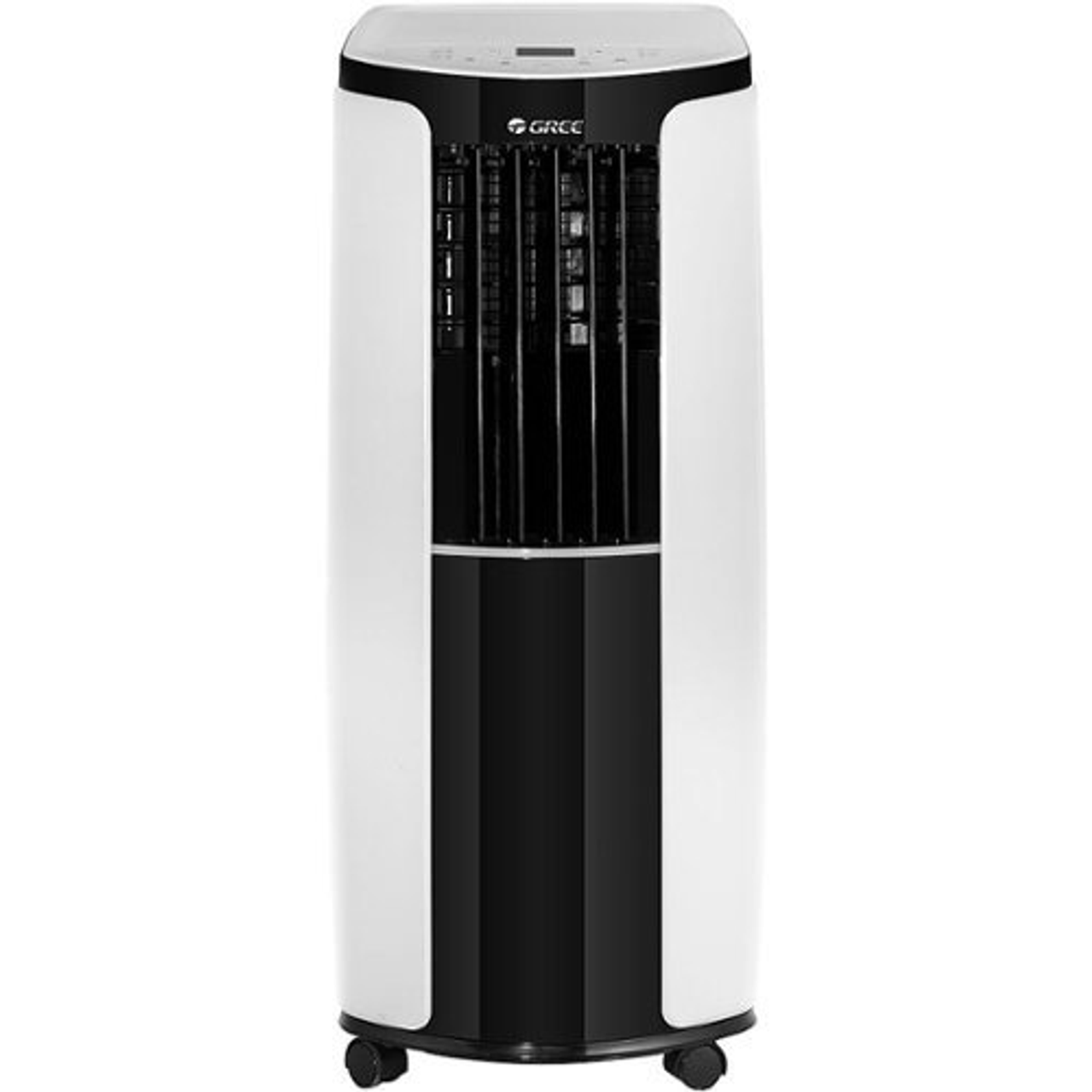 Gree - 6,000 BTU Portable Air Conditioner with Remote Control | AC for Rooms up to 250 Sq.Ft | Wheels | Dehumidifer - White/Black
