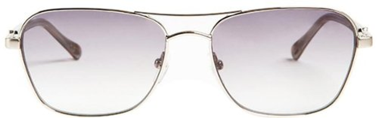 Bruno Magli - Playa-Unisex Full Rim Metal Aviator Sunglass Frame with Acetate Temples and a Spring Hinge - Silver