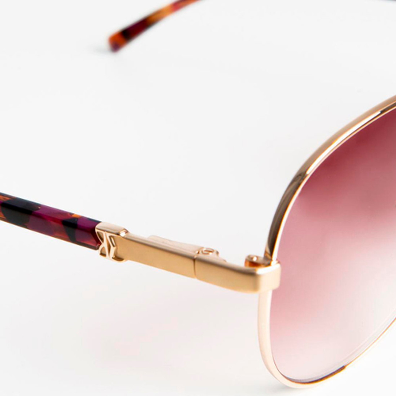 Bruno Magli - Costa-Unisex Full Rim Metal Aviator Sunglass Frame with Acetate Temples and a Spring Hinge - Gold