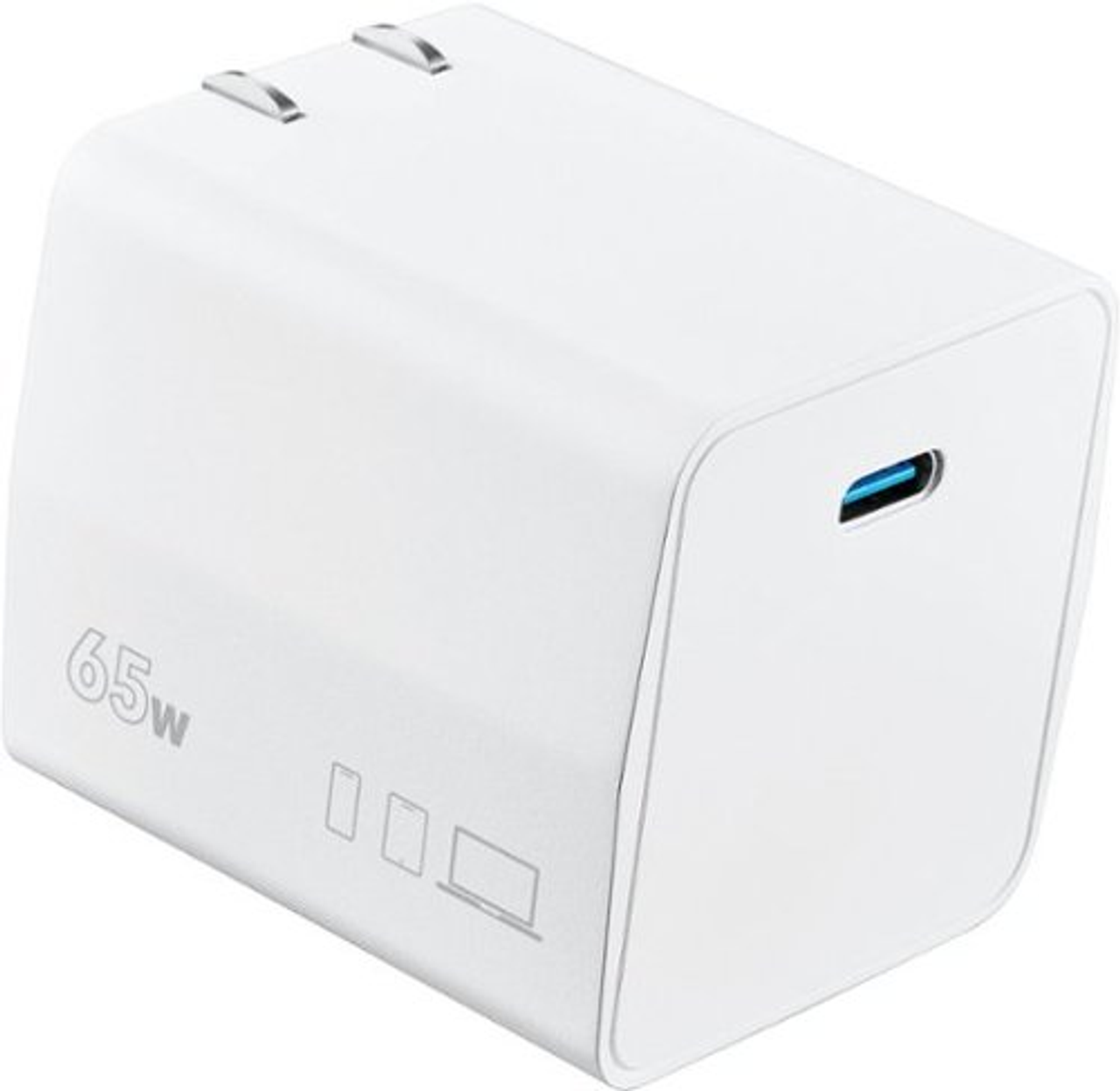 Insignia™ - 65W USB-C Compact Wall Charger for Business Laptops - White