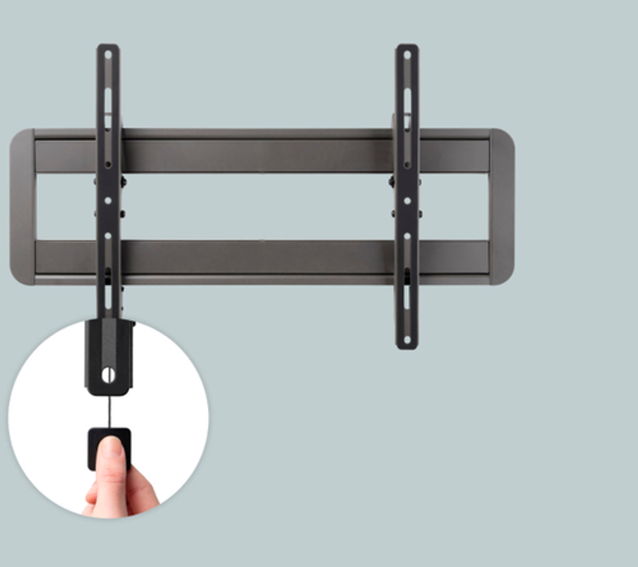 One for All Ultra-Slim HDTV Wall Mount - Tilt - Black