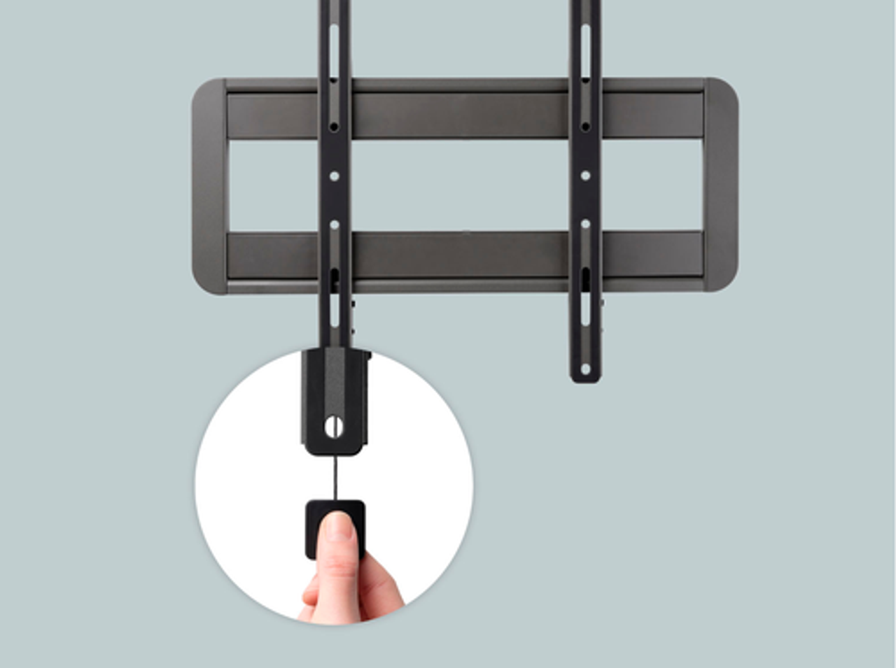 One for All Ultra-Slim HDTV Wall Mount - Flat - Black