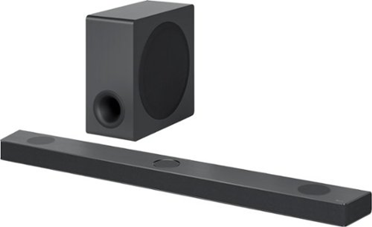 LG - 5.1.3 Channel Soundbar with Wireless Subwoofer, Dolby Atmos and DTS:X - Black