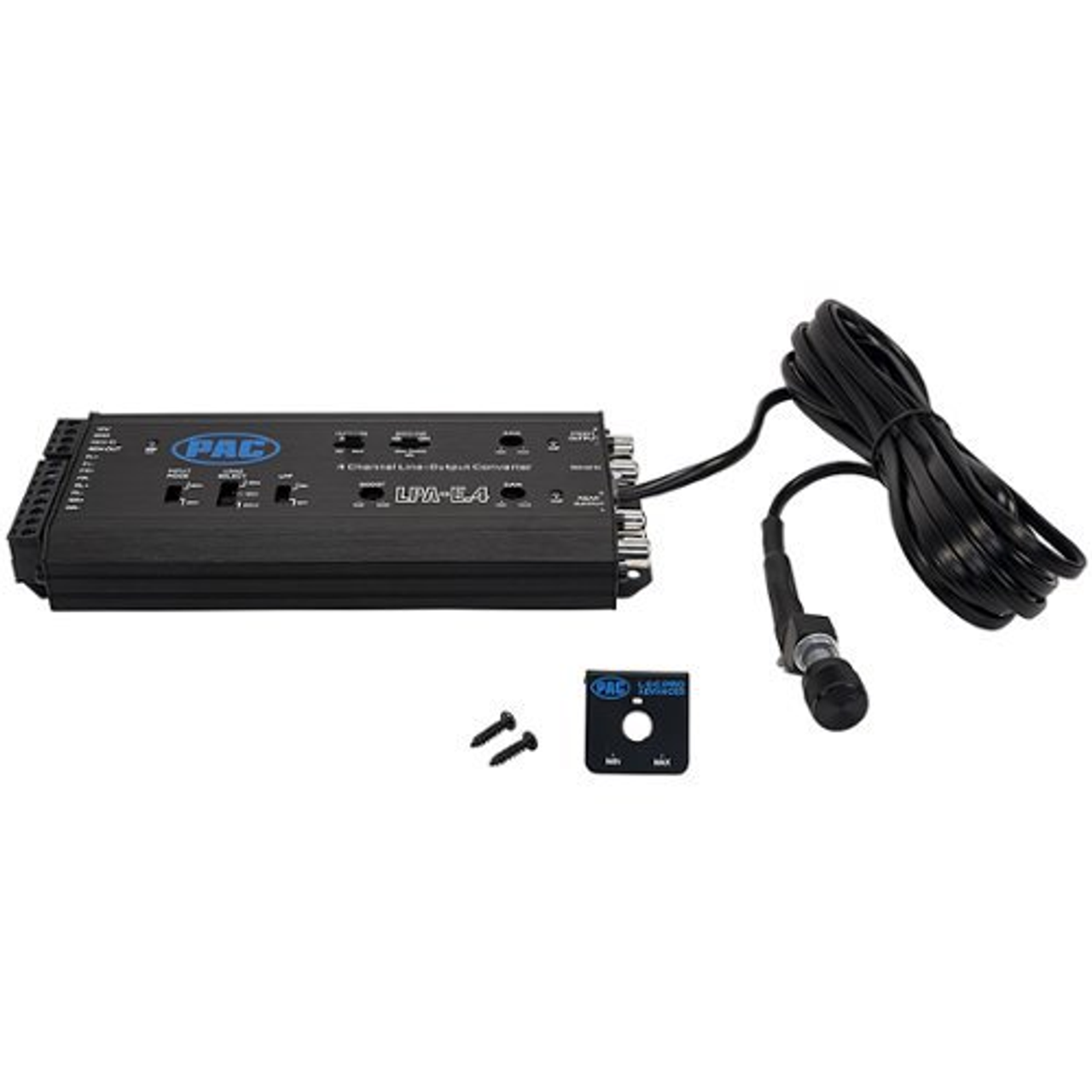 PAC - LocPRO Advanced 2-Channel or 4-Channel Active Line Output Converter with Auto Turn-On - Black