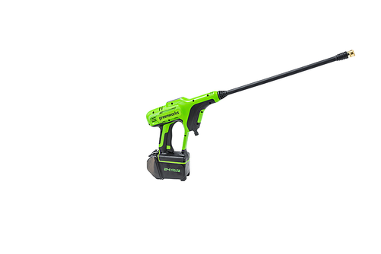 Greenworks - 24-Volt (600 PSI) Portable Power Cleaner (2 x 2.0Ah USB Batteries and Charger Included) - Green