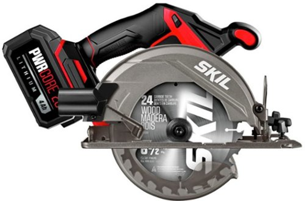 Skil - PWR CORE 20™ Brushless 20V 6-1/2-In Circular Saw Kit with 4.0 Ah Battery and PWR JUMP™ Charger
