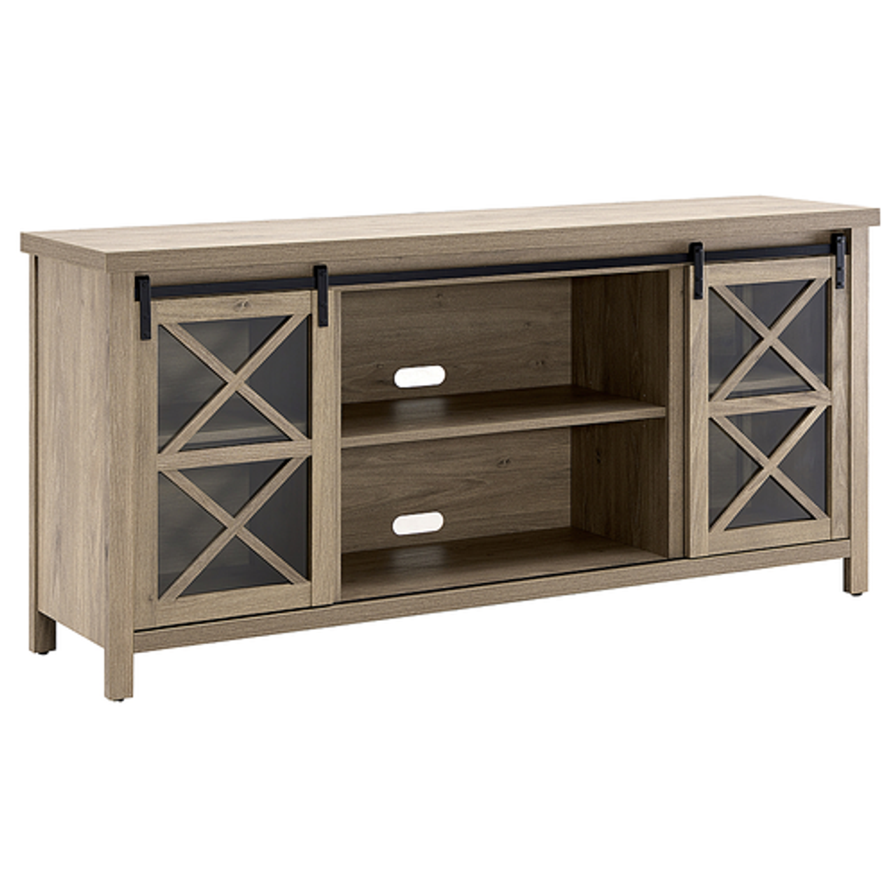 Camden&Wells - Clementine TV Stand for TVs up to 80" - Antiqued Gray Oak