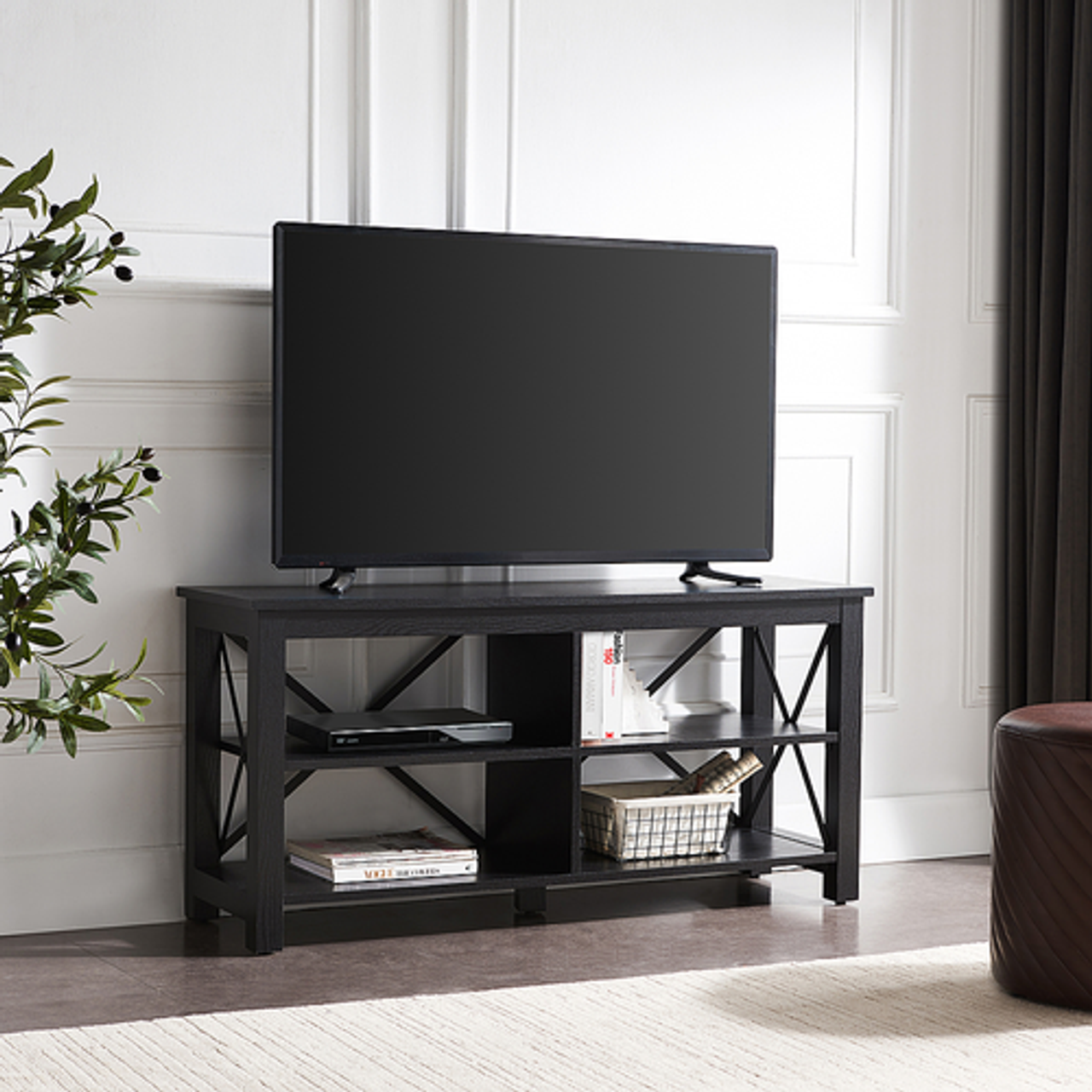 Camden&Wells - Sawyer TV Stand for TVs up to 55" - Black