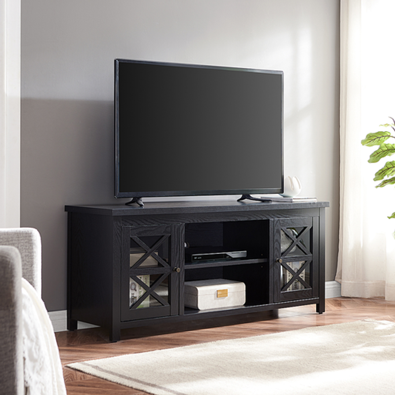 Camden&Wells - Colton TV Stand for TVs up to 65" - Black Grain