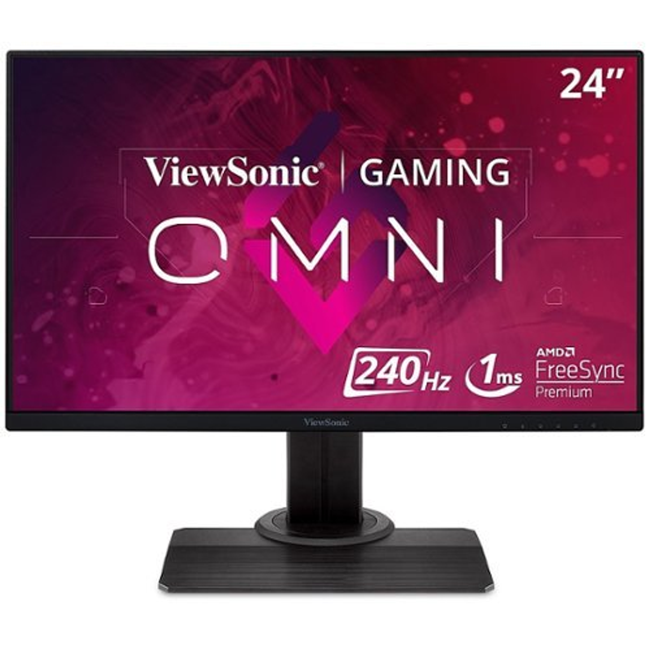 ViewSonic - 23.8 LCD FHD Monitor with HDR (DisplayPort USB, HDMI) - Black