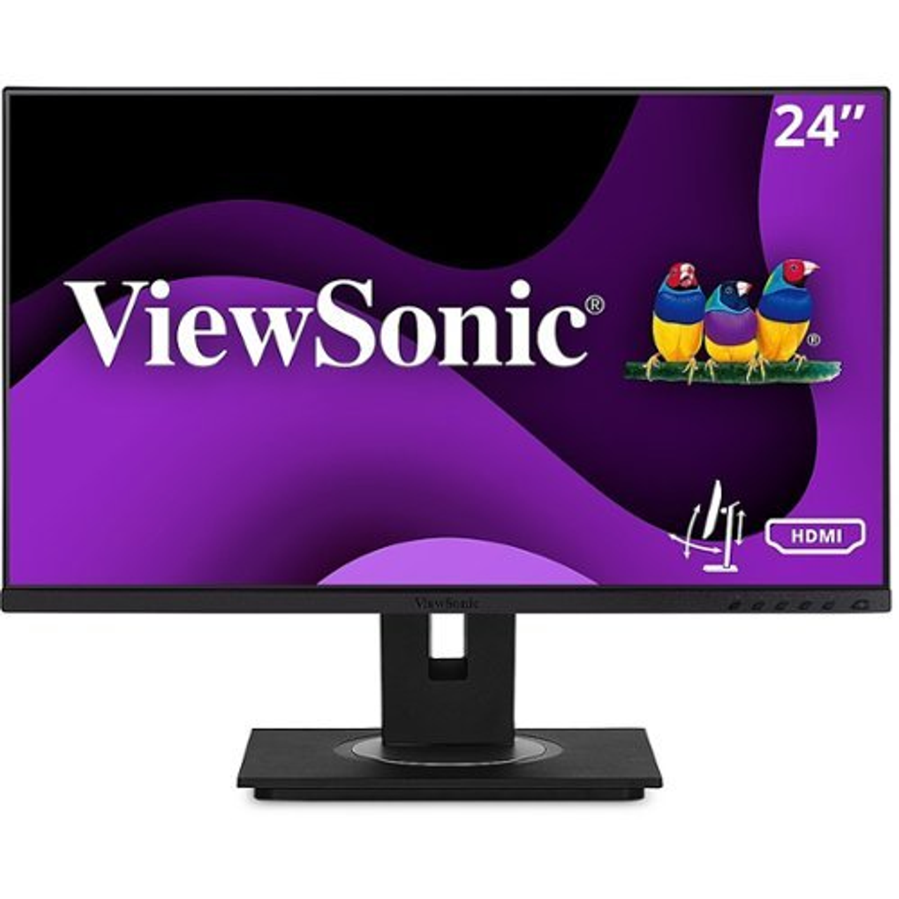 ViewSonic - 23.8 LCD FHD Monitor (DisplayPort VGA, USB, HDMI)
