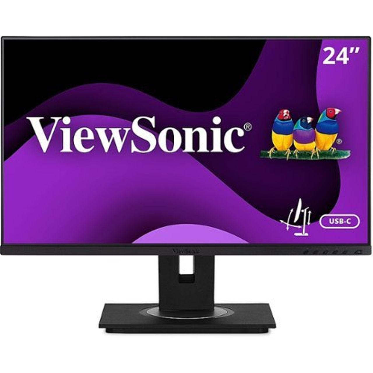 ViewSonic - 23.8 LCD FHD Monitor (DisplayPort USB, HDMI)